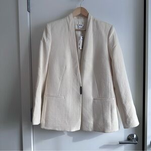 NWT Helmut Lang fitted blazer in off white/cream color size 6